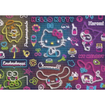 Puzzle 500 Neon Hello Kitty Trefl 37523 3