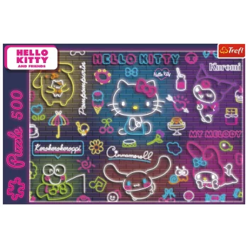 Puzzle 500 Neon Hello Kitty Trefl 37523 4