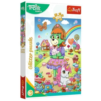 Puzzle Sa šljokicama Treflik Family 100 Kom. Glitter Trefliki Trefl 14833 2