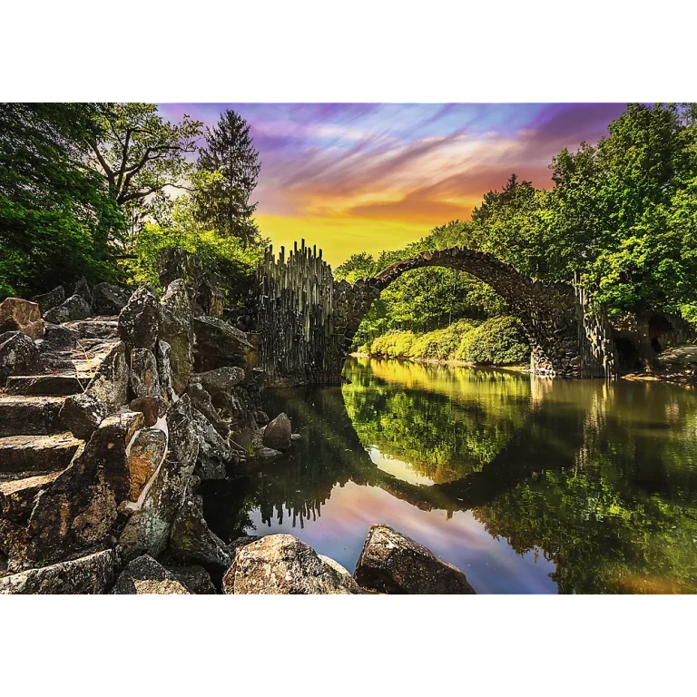 Puzzle – 1000 Premium Plus Rakotzbrücke U Kromlau, Njemačka Trefl 10811 2