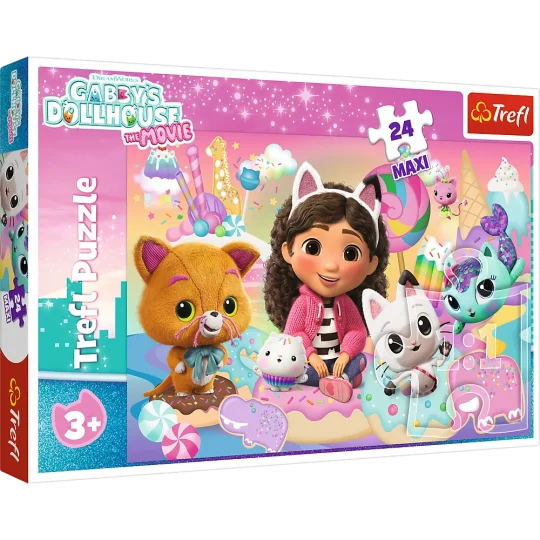 Puzzle – 24 Maxi – Gabby's Cat World – Trefl 14381 1