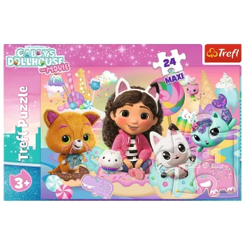 Puzzle – 24 Maxi – Gabby's Cat World – Trefl 14381 3
