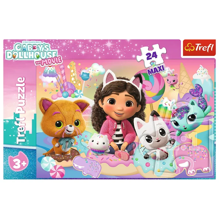 Puzzle – 24 Maxi – Gabby's Cat World – Trefl 14381 3