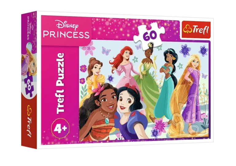 Puzzle – 60 – Princeze U Akciji – Disney Princess – Trefl 17409 1