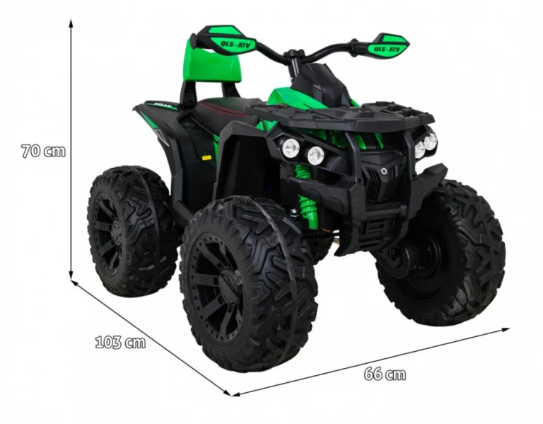 Quad Atv Power Na Akumulator, Zeleni Quad Na Akumulator 2