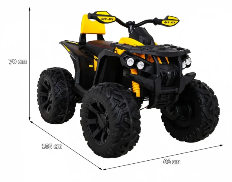Quad Atv Power Na Akumulator, žuti Quad Na Akumulator 2