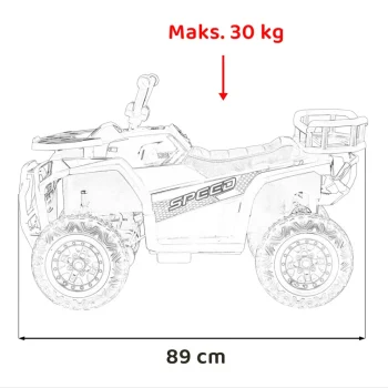 Quad Atv Robust 01, Bijeli 3
