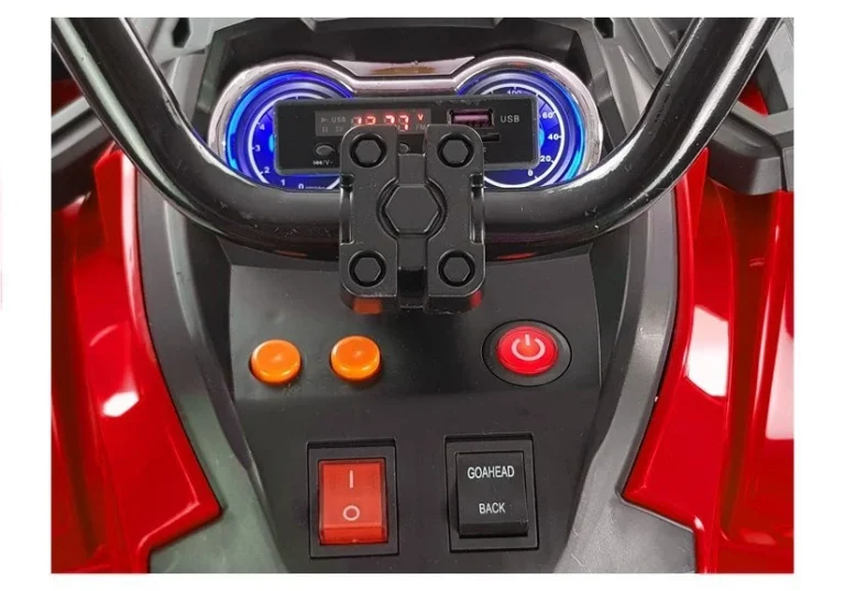 Quad Bdm0906 Na Akumulator S Pumpanim Kotačima Crveni 7