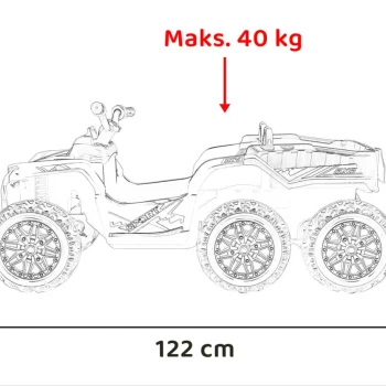 Quad Sport Tx Atv Na Akumulator, Crveni 4