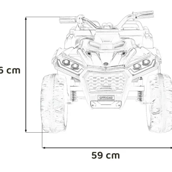 Quad Sport Tx Atv, žuti 2