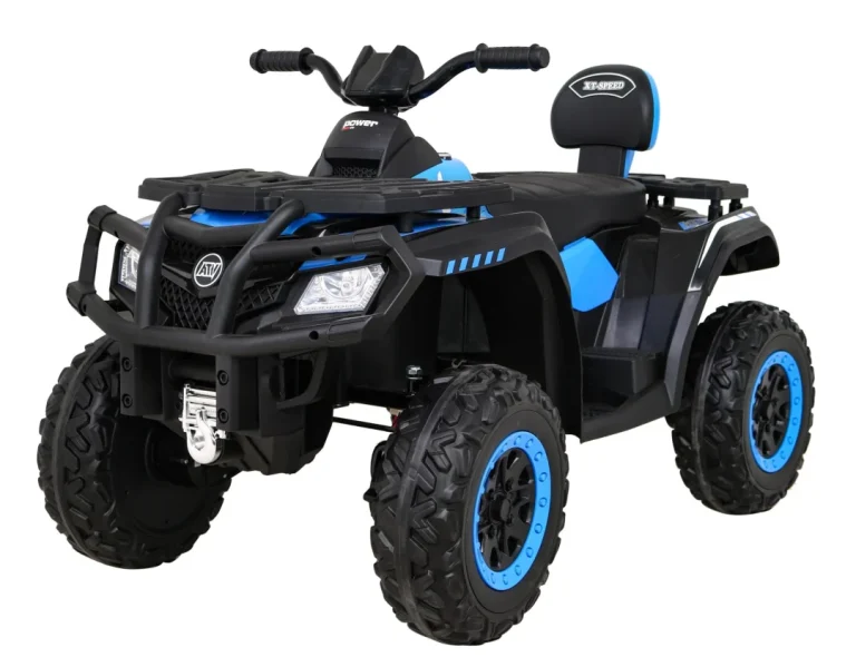 Quad Xt Speed ​​​​za Djecu Plavi + 4x4 Pogon + Eva + Sporo Pokretanje + Mp3 Radio + Led, Plava Quad Na Akumulator 1