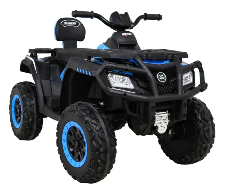 Quad Xt Speed ​​​​za Djecu Plavi + 4x4 Pogon + Eva + Sporo Pokretanje + Mp3 Radio + Led, Plava Quad Na Akumulator 10