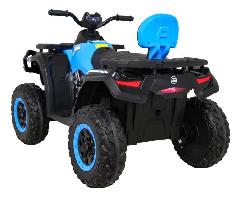 Quad Xt Speed ​​​​za Djecu Plavi + 4x4 Pogon + Eva + Sporo Pokretanje + Mp3 Radio + Led, Plava Quad Na Akumulator 4