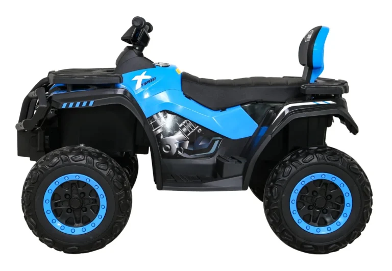 Quad Xt Speed ​​​​za Djecu Plavi + 4x4 Pogon + Eva + Sporo Pokretanje + Mp3 Radio + Led, Plava Quad Na Akumulator 5