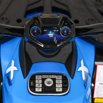 Quad Xt Speed ​​​​za Djecu Plavi + 4x4 Pogon + Eva + Sporo Pokretanje + Mp3 Radio + Led, Plava Quad Na Akumulator 8