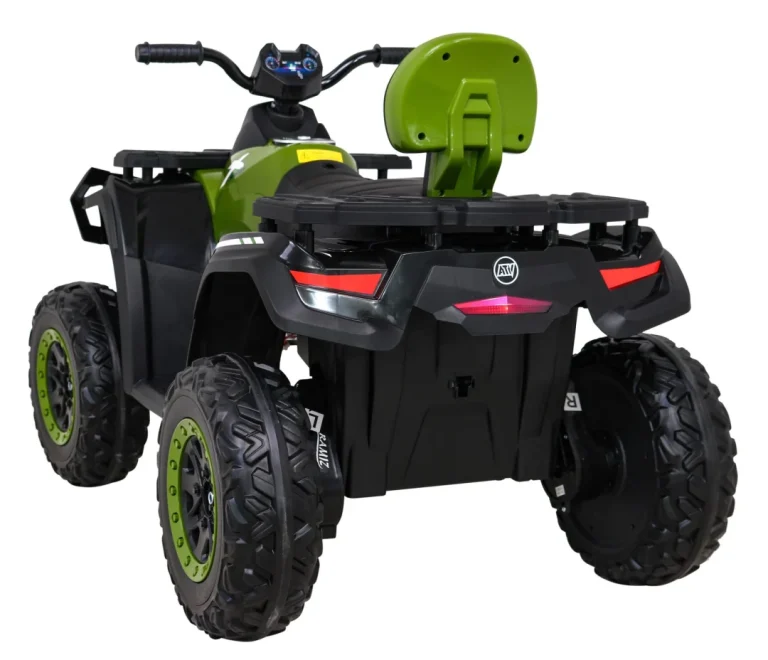 Quad Xt Speed ​​​​za Djecu Zeleni + 4x4 Pogon + Eva + Sporo Pokretanje + Mp3 Radio + Led, Zelena Quad Na Akumulator 5