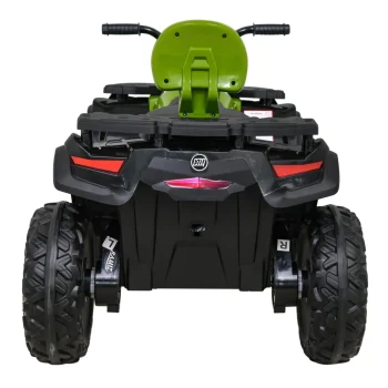 Quad Xt Speed ​​​​za Djecu Zeleni + 4x4 Pogon + Eva + Sporo Pokretanje + Mp3 Radio + Led, Zelena Quad Na Akumulator 6