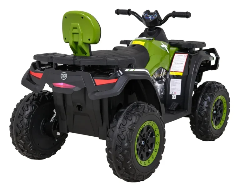 Quad Xt Speed ​​​​za Djecu Zeleni + 4x4 Pogon + Eva + Sporo Pokretanje + Mp3 Radio + Led, Zelena Quad Na Akumulator 7