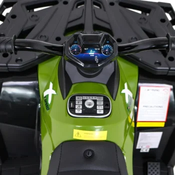 Quad Xt Speed ​​​​za Djecu Zeleni + 4x4 Pogon + Eva + Sporo Pokretanje + Mp3 Radio + Led, Zelena Quad Na Akumulator 9