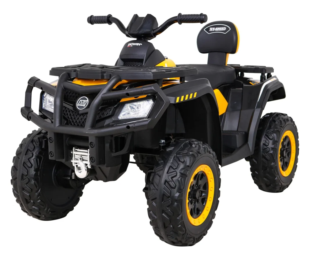 Quad Xt Speed ​​​​za Djecu Žuti + 4x4 Pogon + Eva + Sporo Pokretanje + Mp3 Radio + Led, žuta Quad Na Akumulator 1