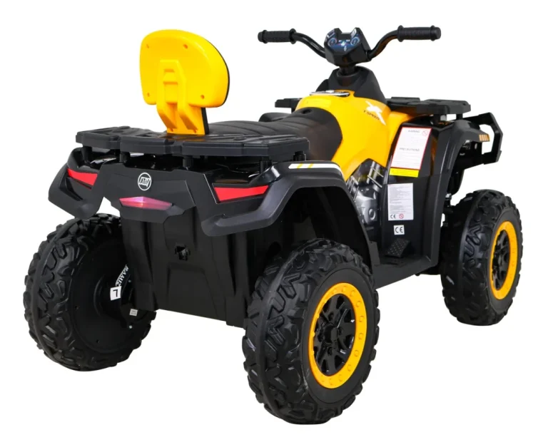 Quad Xt Speed ​​​​za Djecu Žuti + 4x4 Pogon + Eva + Sporo Pokretanje + Mp3 Radio + Led, žuta Quad Na Akumulator 10