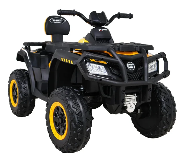 Quad Xt Speed ​​​​za Djecu Žuti + 4x4 Pogon + Eva + Sporo Pokretanje + Mp3 Radio + Led, žuta Quad Na Akumulator 11
