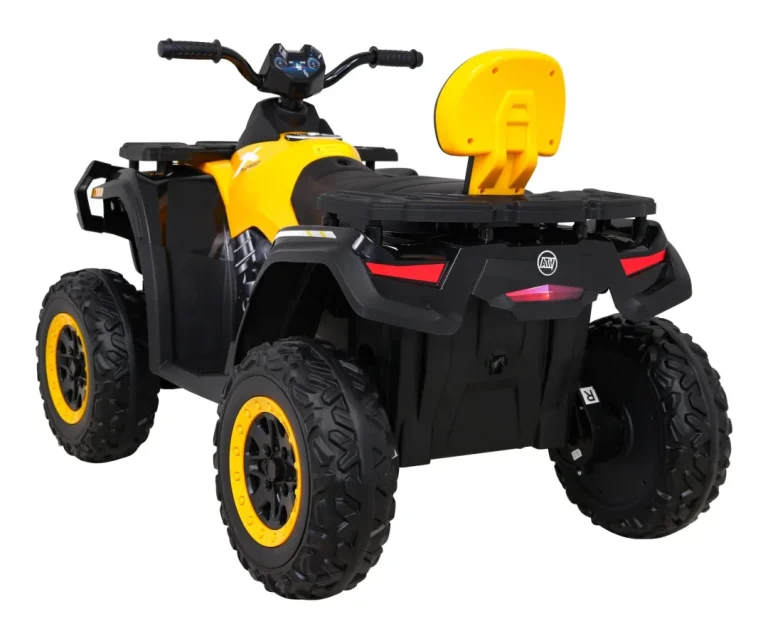 Quad Xt Speed ​​​​za Djecu Žuti + 4x4 Pogon + Eva + Sporo Pokretanje + Mp3 Radio + Led, žuta Quad Na Akumulator 5