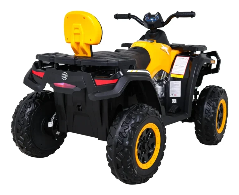 Quad Xt Speed ​​​​za Djecu Žuti + 4x4 Pogon + Eva + Sporo Pokretanje + Mp3 Radio + Led, žuta Quad Na Akumulator 7