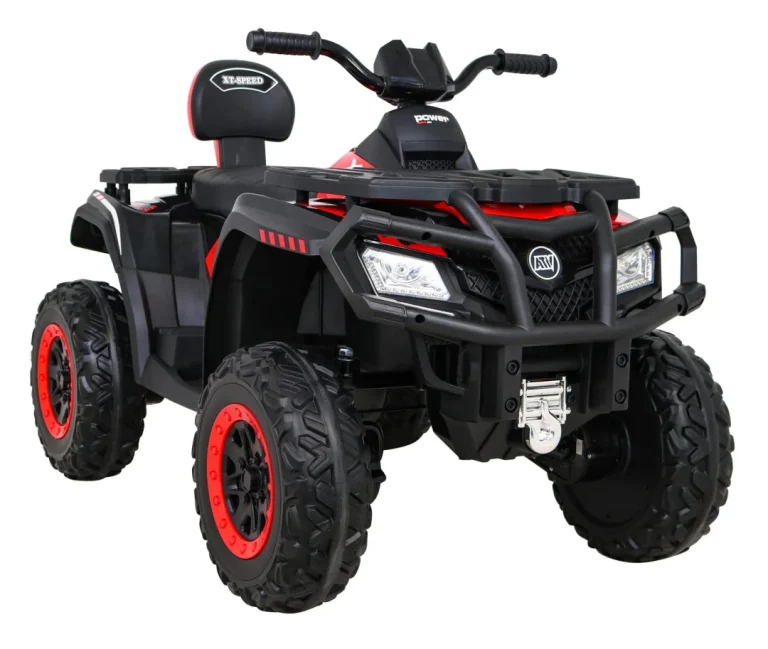 Quad Xt Speed ​​​​za Djecu Crveni + 4x4 Pogon + Eva + Spori Start + Mp3 Radio + Led, Crvena Quad Na Akumulator 10