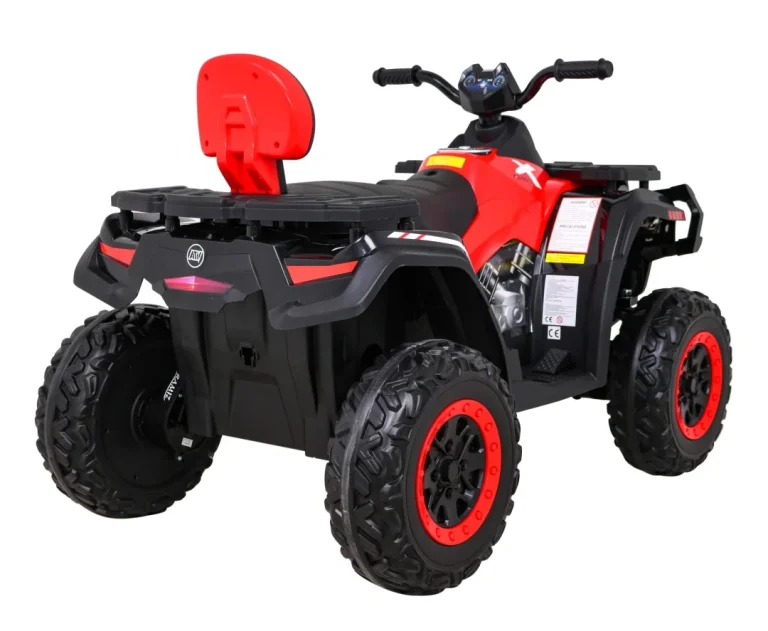 Quad Xt Speed ​​​​za Djecu Crveni + 4x4 Pogon + Eva + Spori Start + Mp3 Radio + Led, Crvena Quad Na Akumulator 9