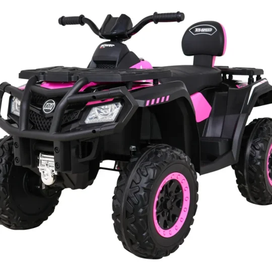 Quad Xt Speed ​​​​za Djecu Roza + 4x4 Pogon + Eva + Spori Start + Mp3 Radio + Led Quad Na Akumulator 1