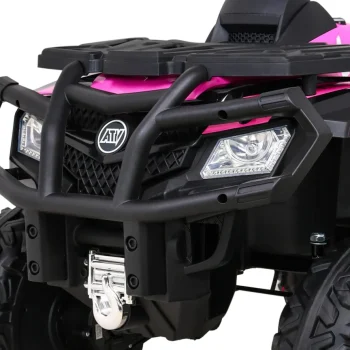 Quad Xt Speed ​​​​za Djecu Roza + 4x4 Pogon + Eva + Spori Start + Mp3 Radio + Led Quad Na Akumulator 11