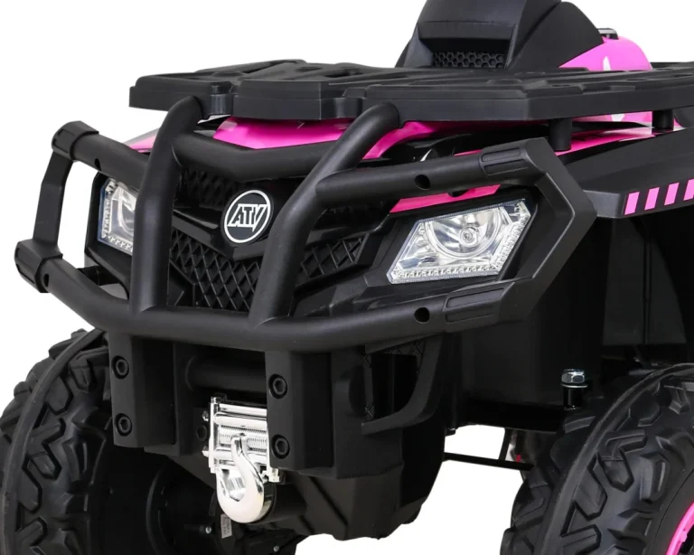 Quad Xt Speed ​​​​za Djecu Roza + 4x4 Pogon + Eva + Spori Start + Mp3 Radio + Led Quad Na Akumulator 11