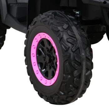 Quad Xt Speed ​​​​za Djecu Roza + 4x4 Pogon + Eva + Spori Start + Mp3 Radio + Led Quad Na Akumulator 13