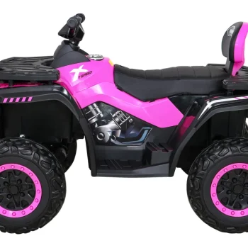 Quad Xt Speed ​​​​za Djecu Roza + 4x4 Pogon + Eva + Spori Start + Mp3 Radio + Led Quad Na Akumulator 4