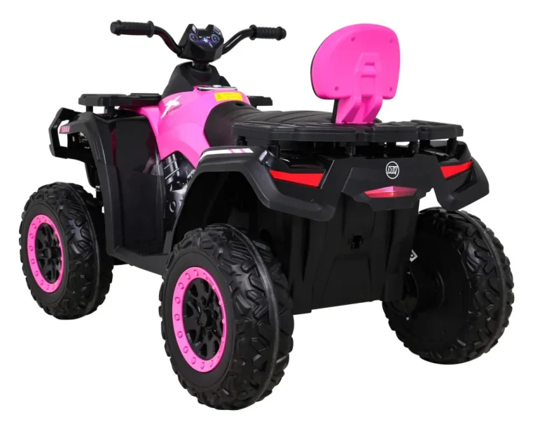 Quad Xt Speed ​​​​za Djecu Roza + 4x4 Pogon + Eva + Spori Start + Mp3 Radio + Led Quad Na Akumulator 5