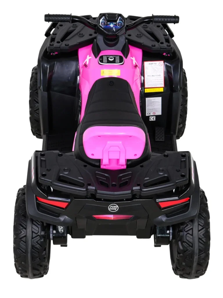 Quad Xt Speed ​​​​za Djecu Roza + 4x4 Pogon + Eva + Spori Start + Mp3 Radio + Led Quad Na Akumulator 7