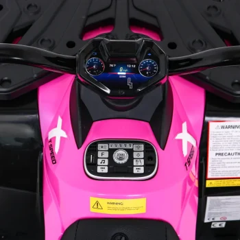 Quad Xt Speed ​​​​za Djecu Roza + 4x4 Pogon + Eva + Spori Start + Mp3 Radio + Led Quad Na Akumulator 8