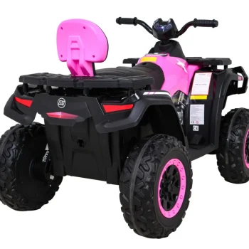 Quad Xt Speed ​​​​za Djecu Roza + 4x4 Pogon + Eva + Spori Start + Mp3 Radio + Led Quad Na Akumulator 9
