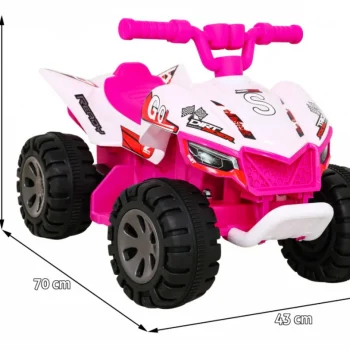 Quad Na Akumulator Za Djecu, Ružičasti 2