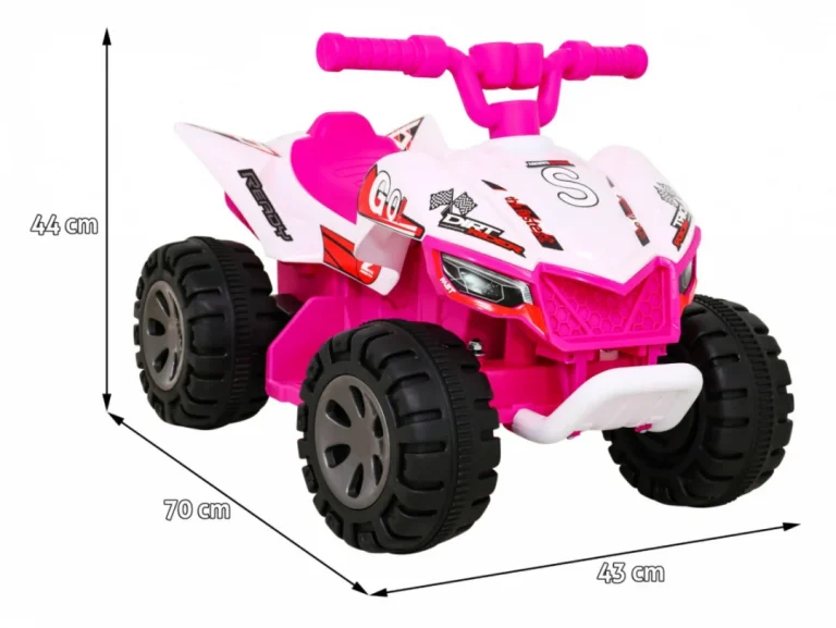 Quad Na Akumulator Za Djecu, Ružičasti 2