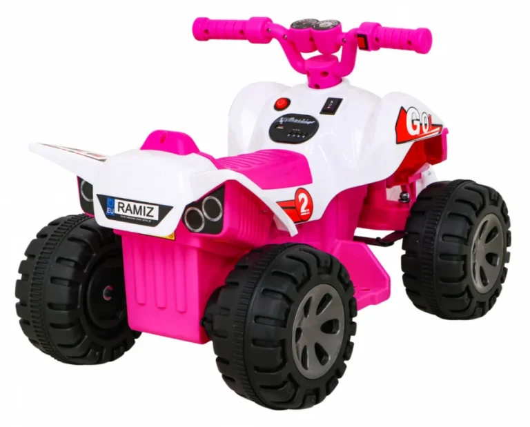 Quad Na Akumulator Za Djecu, Ružičasti 8