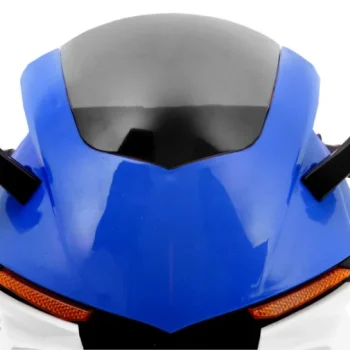 R1 Superbike Električni Motocikl Za Djecu Plavi + Pomoćni Kotači + Truba + Led Svjetla, Plava Motor Na Akumulator 11