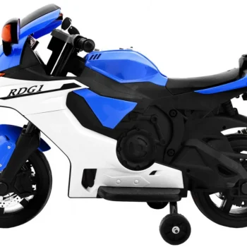 R1 Superbike Električni Motocikl Za Djecu Plavi + Pomoćni Kotači + Truba + Led Svjetla, Plava Motor Na Akumulator 2