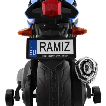 R1 Superbike Električni Motocikl Za Djecu Plavi + Pomoćni Kotači + Truba + Led Svjetla, Plava Motor Na Akumulator 7