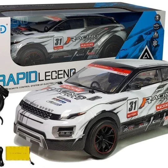 Rc 1:10 Bijeli Trkaći Sportski Reli Automobil 1