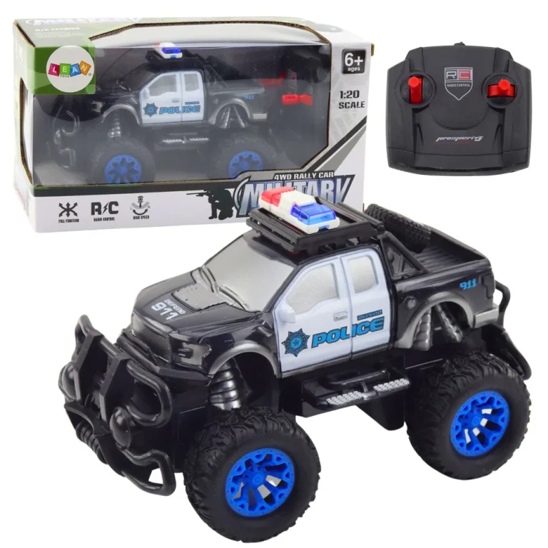 Rc 1:20 Policijski Automobil Na Daljinsko Upravljanje Za Terensku Vožnju 1