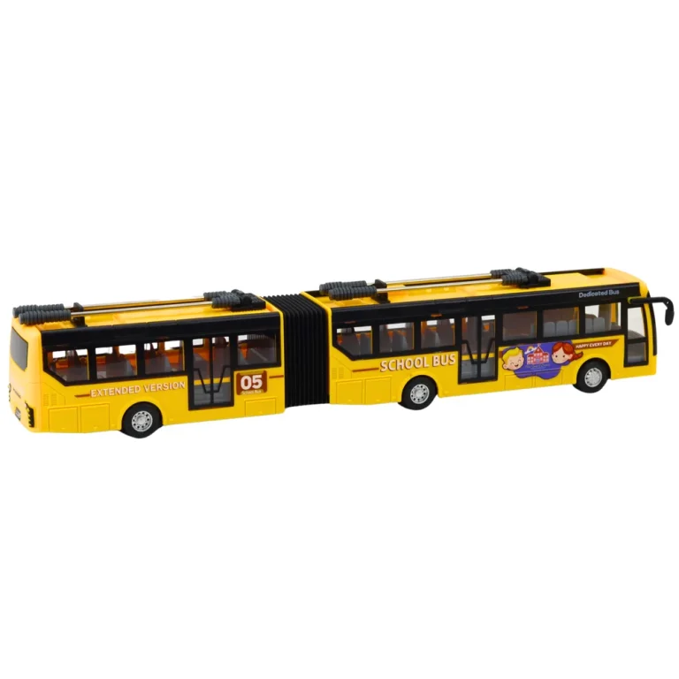 Rc 1:32 Žuti Zglobni Trolejbus Na Daljinsko Upravljanje školski Autobus 3