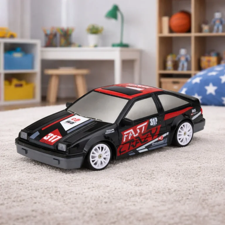 Rc Coupe Drift Car Na Daljinsko Upravljanje S Izmjenjivim Kotačima Crni 1:24 3