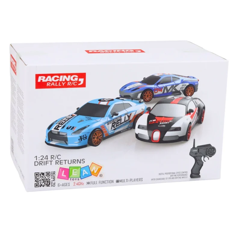Rc Coupe Drift Car Na Daljinsko Upravljanje S Izmjenjivim Kotačima Crni 1:24 9